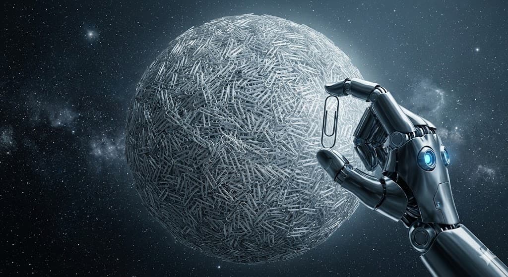 Ataş Maksimizasyonu (Paperclip Maximizer): Yapay Zeka Dünyayı Neden “Yanlışlıkla” Yok Edecek?